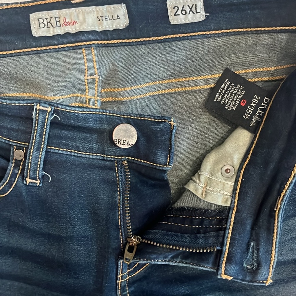 BKE Jeans Stella  Skinny Jeans Size‎ 26 X 27 Color Blue